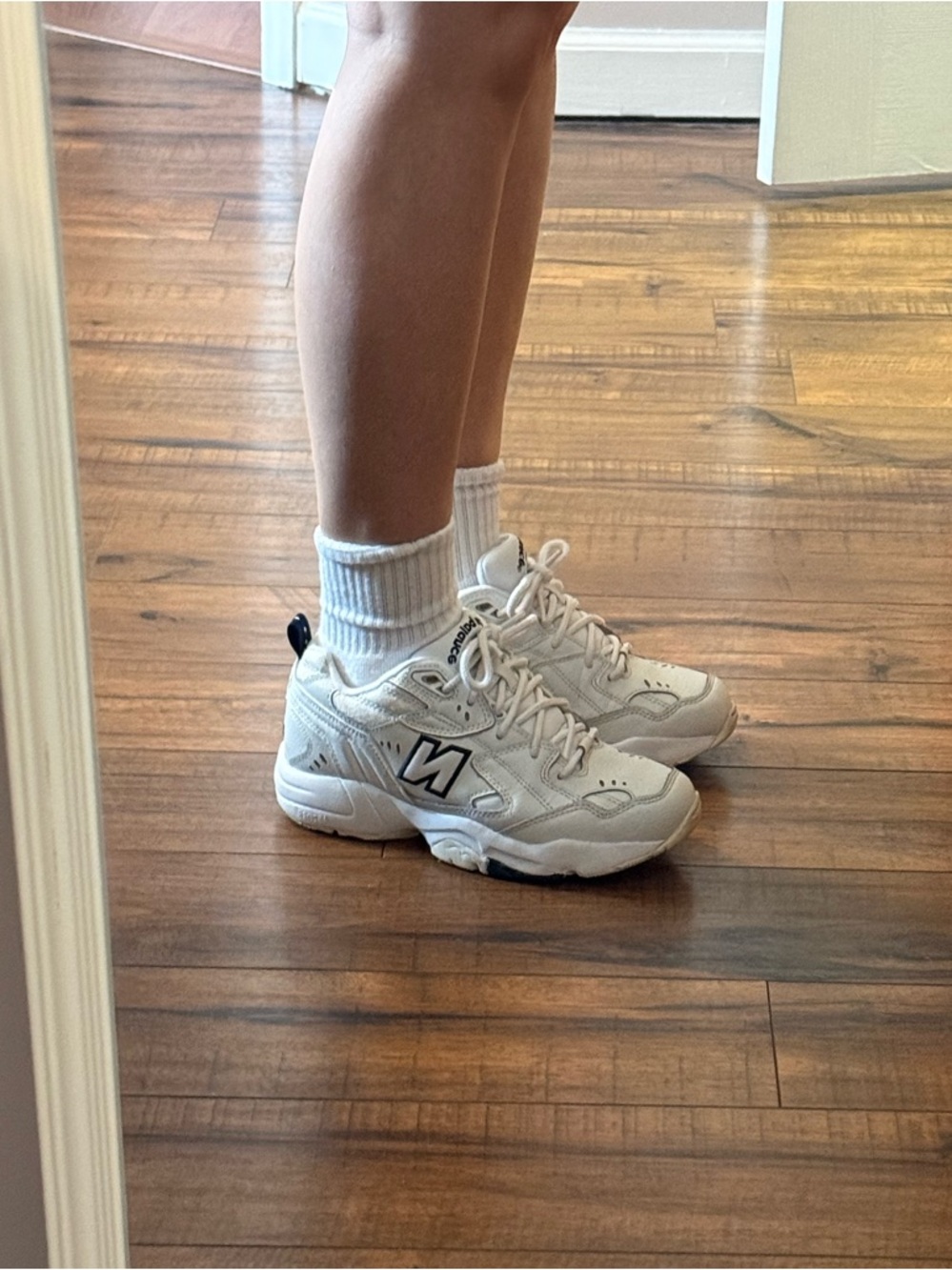 New Balance White 608 trainers